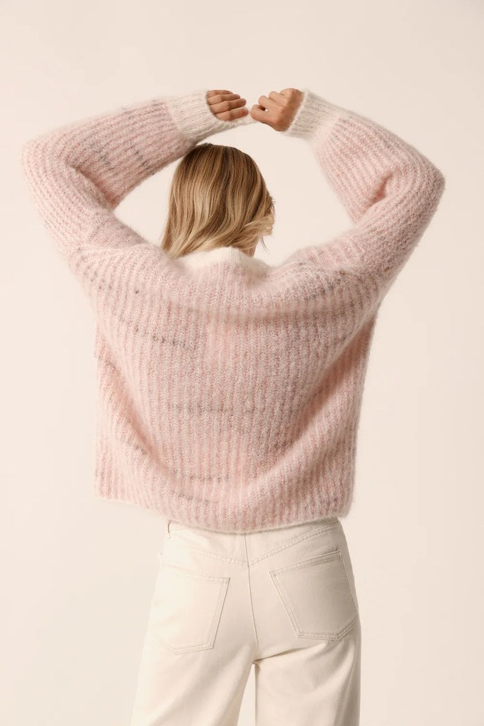 Pullover Albertine Puder 5 - Des Petits Hauts: Mohair, Oversize, rosa