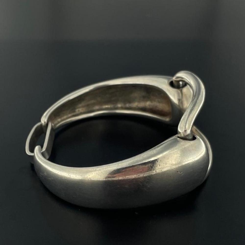 Silber Bangle 3 - Mojo Armband: Vintage Armreif, massives Silber, 99 gramm